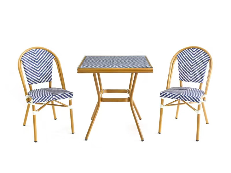 Commercial cafe chairs wholesale for high-traffic Parisian bistro and outdoor restaurant seating