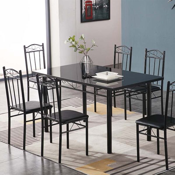 6-seater-white-glass-dining-table-set-wholesale-commercial-use-dm-gdn60