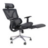 Best ergonomic home office chair featuring synchronized tilt recline mechanics and retractable full mesh leg rest