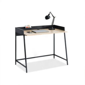 Home office computer desk DM-SD8183 with high lip privacy screen and black iron legs Home office computer desk DM-SD8183 with high lip privacy screen and black iron legs