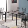 compact-black-glass-top-kitchen-table-and-chairs-set-of-4-bulk-supplier-dm-gdn60
