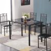 contemporary-6-seater-black-glass-dining-room-set-oem-custom-manufacturing-dm-gdn60