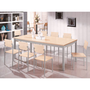 contemporary melamine dining set manufacturer engineering heavy duty 1.2mm cold rolled steel tubes with anti rust epoxy coating