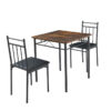 melamine mdf dining table wholesale variant highlighting 700x700mm square desktop with protective round safety corners