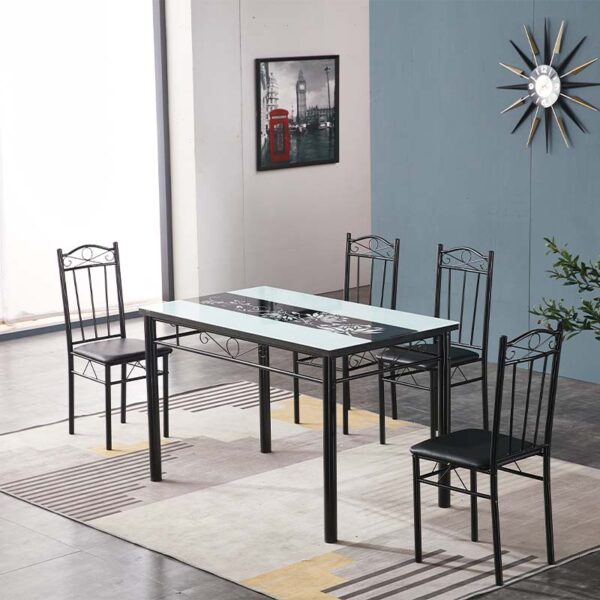 minimalist-white-tempered-glass-dining-set-manufacturer-china-dropshipping-dm-gdn60