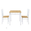 space saving 2 seater dining set factory engineering 1+2 nook suite with decorative heart shape steel backrests