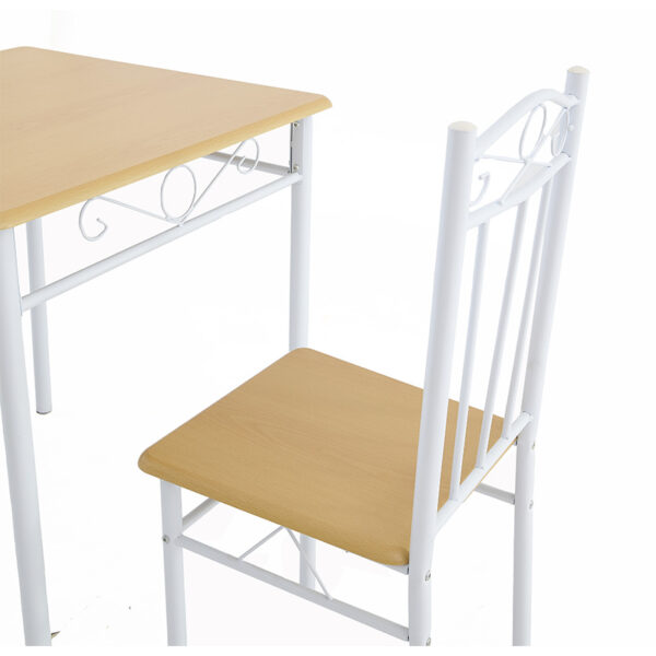 space saving 2 seater dining set factory matching chairs with high density sag resistant polyurethane foam cushioned tops